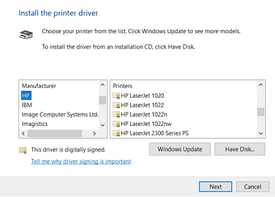 HP Printer Driver 다운로드