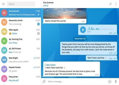 Descarga de la versión para PC de Telegram
